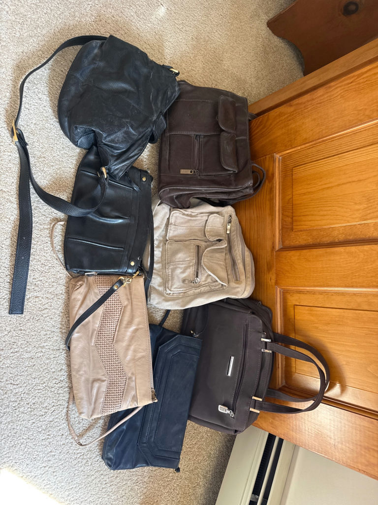 Assorted handbags and purses - image 1 of 3