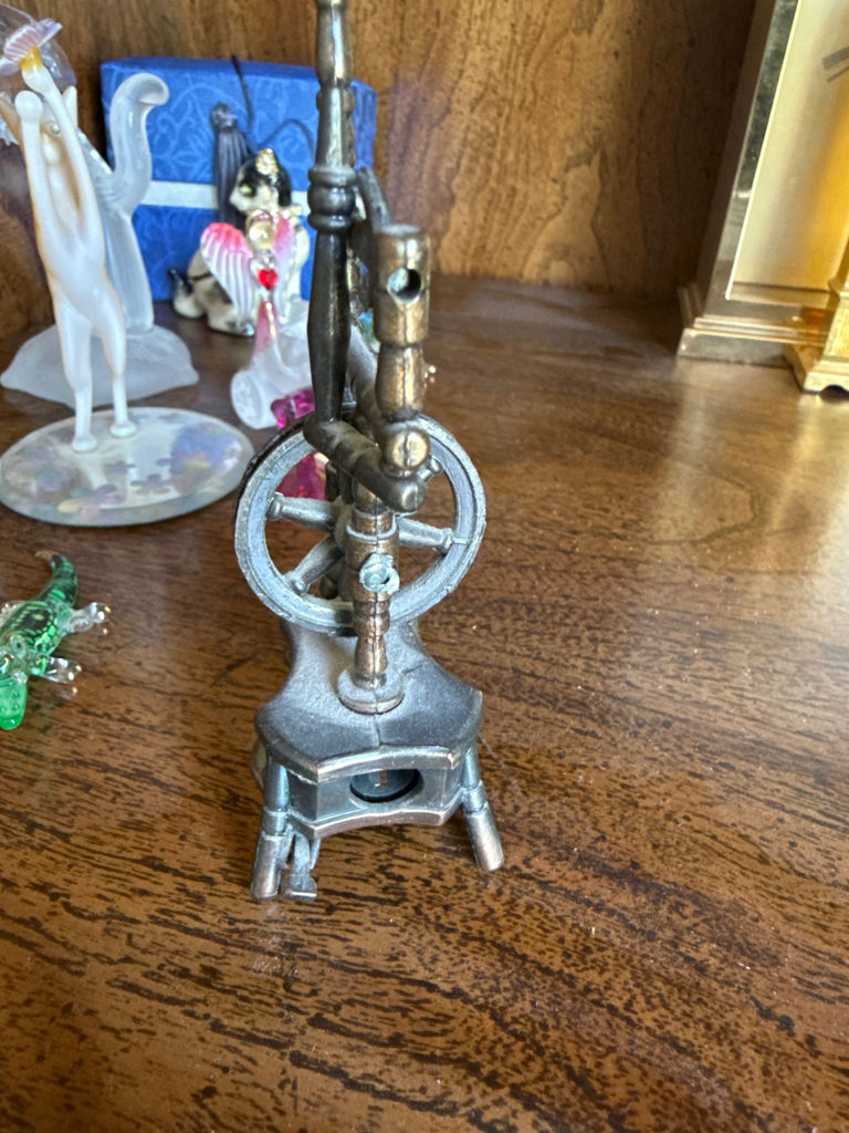 Assorted glass figurines, jewelry box with rings, vintage pencil sharpener - image 7 of 7
