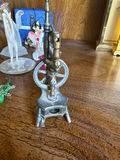 Assorted glass figurines, jewelry box with rings, vintage pencil sharpener - thumbnail 7 of 7