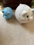 Blue and white ceramic piggy banks - thumbnail 1 of 1
