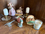 Assorted decorative figurines and candle holders - thumbnail 1 of 3