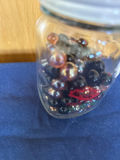 Jar of multicolored glass marbles - thumbnail 2 of 2
