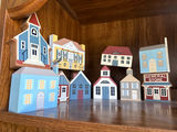 Wooden miniature town buildings set - thumbnail 1 of 3