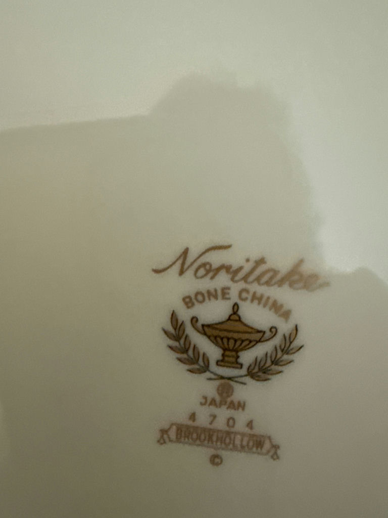 Noritake Floral Bone China Dinnerware with Silver Tea Service - image 5 of 6