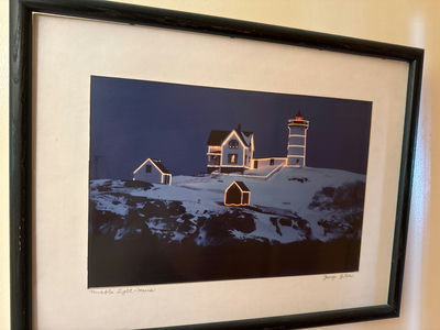 Nubble Light Maine framed print - Image 1 of 4