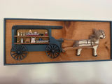 Horse-drawn Wagon Wall Plaque with Miniature Groceries - thumbnail 2 of 2