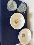 Japanese Otagari Floral Ceramic Dinnerware with Crystal Glassware - thumbnail 2 of 3