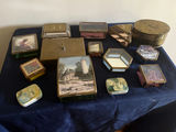Assorted vintage trinket and jewelry boxes - thumbnail 1 of 3