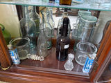 Assorted Glass Bottles and Jars with Crystal Bottle - thumbnail 1 of 2