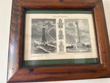 Framed Vintage Lighthouse Illustration - thumbnail 2 of 2