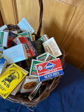 Basket of vintage matchboxes - thumbnail 3 of 3
