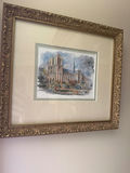 Framed cathedral watercolor print - thumbnail 1 of 3