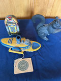 Boyd’s Bear Yellow and blue  submarine, tin jukebox, squirrel figurine - thumbnail 2 of 2
