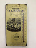 Vintage Farmers' Almanac Thermometer Wall Plaque - thumbnail 1 of 2