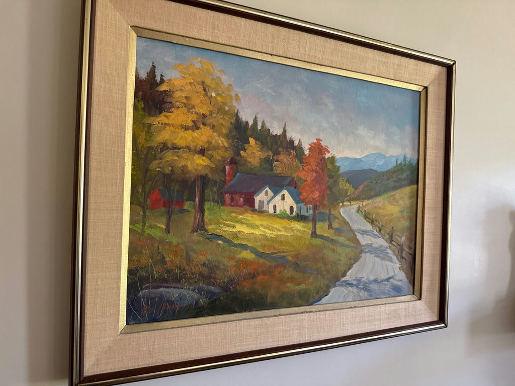 Banning - Autumn Rural Landscape Painting - image 2 of 3