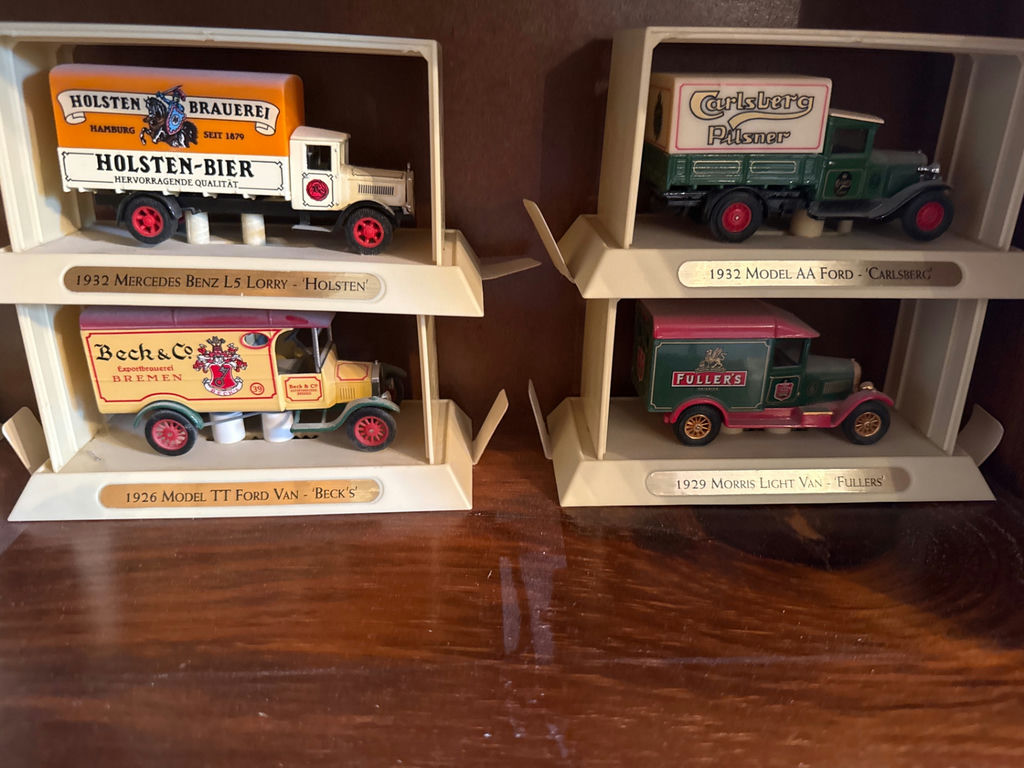 Six vintage beer-brand toy trucks - image 3 of 4
