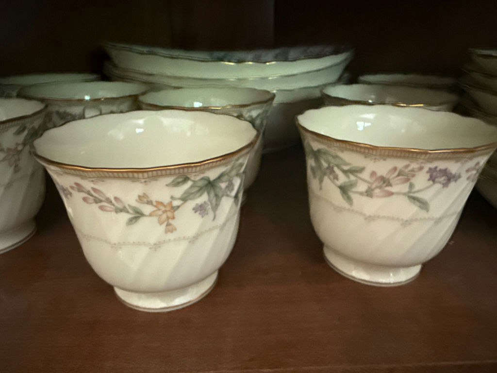 Noritake Floral Bone China Dinnerware with Silver Tea Service - image 2 of 6