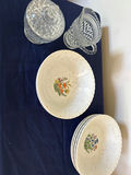 Japanese Otagari Floral Ceramic Dinnerware with Crystal Glassware - thumbnail 1 of 3
