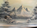 Signed by Banning - Framed winter landscape painting - thumbnail 2 of 3