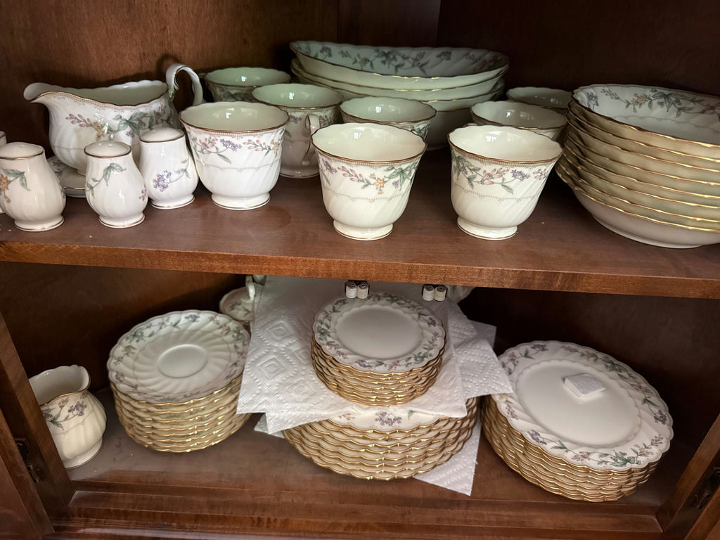 Noritake Floral Bone China Dinnerware with Silver Tea Service - image 1 of 6