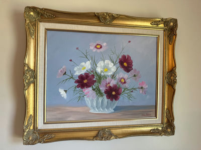 Arnold Banning Framed floral bouquet still life - Image 1 of 4