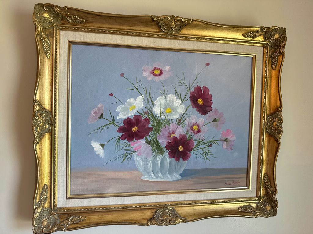 Arnold Banning Framed floral bouquet still life - image 2 of 4