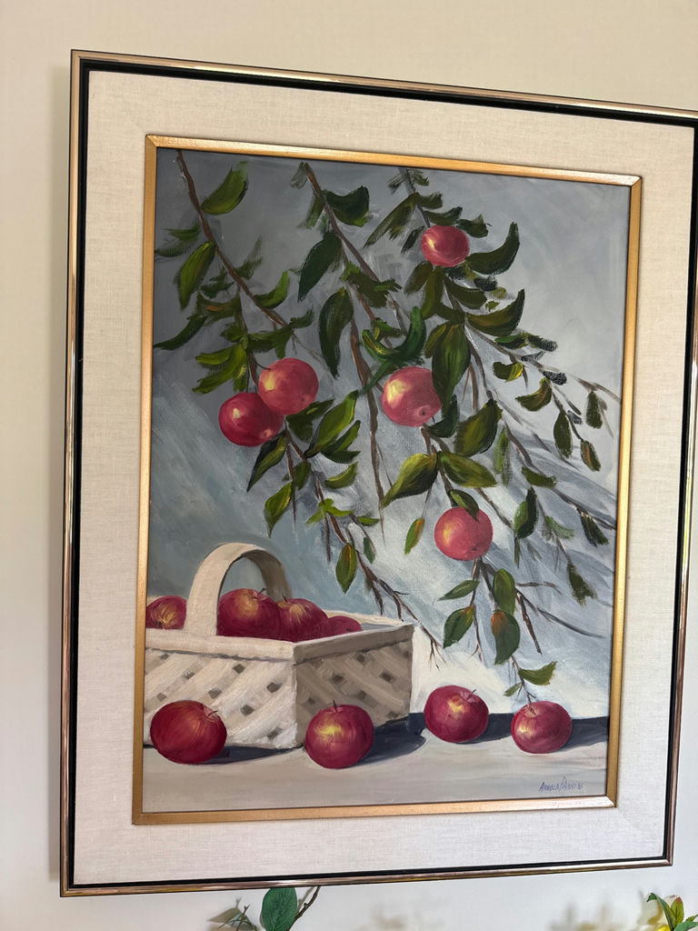 Arnold Banning - Apple Still-Life in a Wicker Basket - image 1 of 3