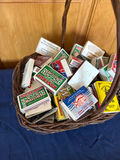 Basket of vintage matchboxes - thumbnail 2 of 3