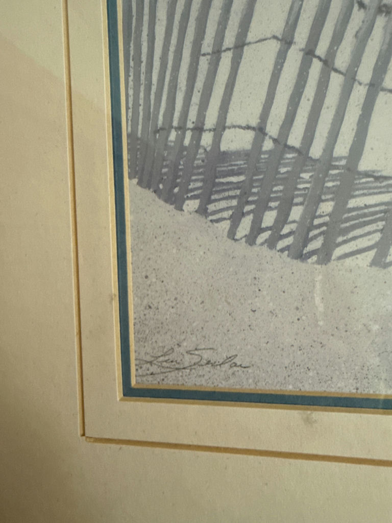 Race Point - Framed beach scene with boat - image 2 of 2