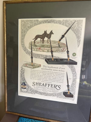 Sheaffer’s Pen Advertisement Poster - Image 1 of 2