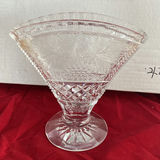 Edinburgh Crystal Thistle Vase, Lead Crystal Fan Vase And An Antique Celery Frosted Vase - thumbnail 8 of 15