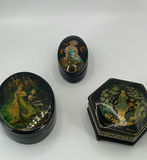 Handpainted Russian Lacquer Boxes - thumbnail 1 of 15