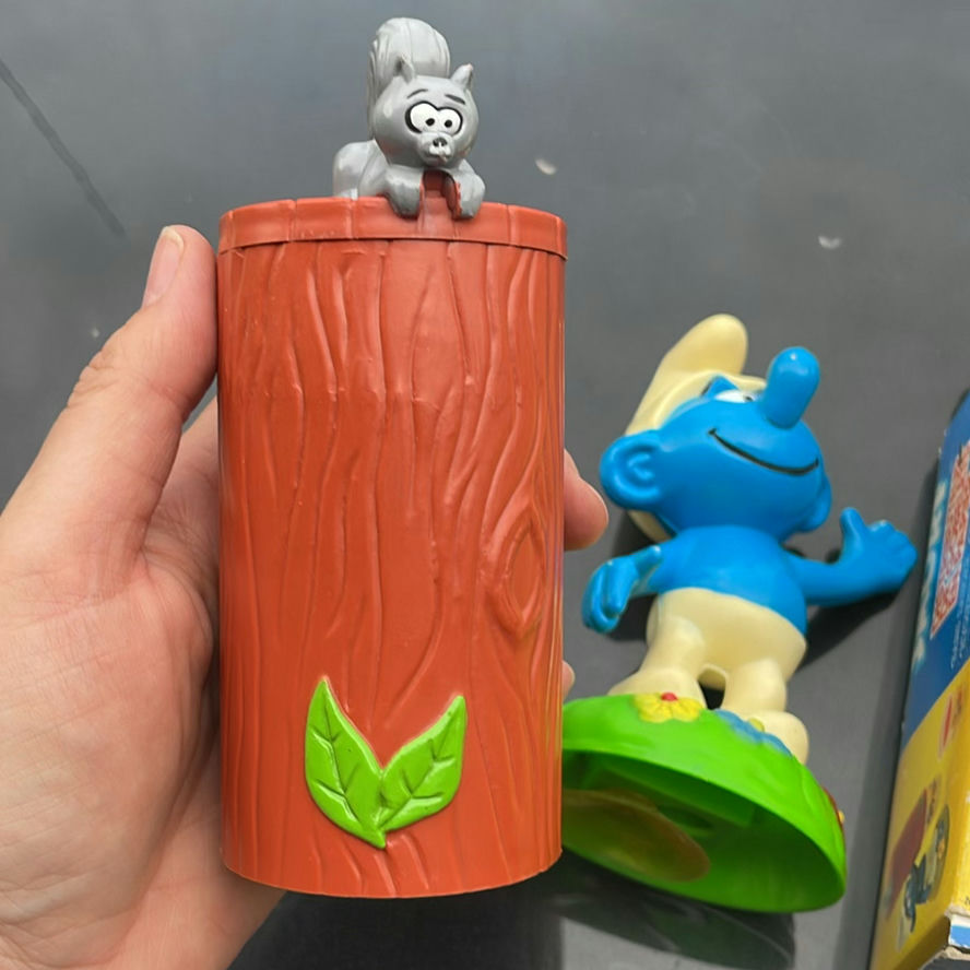 Vintage Smurf Cup Dispenser - image 5 of 7