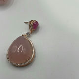 Rose Gold Plated 925 Silver And Rose Quartz Set - thumbnail 11 of 13
