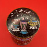 Cloisonné Decorative Items Including Horse Figurine, Teapot, Box, and Napkin Ring - thumbnail 6 of 15