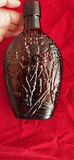 St Clair Amber Glass Bottle And Glass Vase/Goblet With Hearts - thumbnail 5 of 9