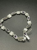 Purple Gem Silver bracelet - thumbnail 7 of 8