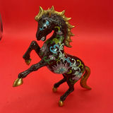 Cloisonné Decorative Items Including Horse Figurine, Teapot, Box, and Napkin Ring - thumbnail 8 of 15