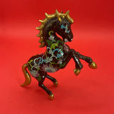 Cloisonné Decorative Items Including Horse Figurine, Teapot, Box, and Napkin Ring - thumbnail 7 of 15