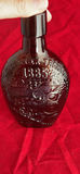 St Clair Amber Glass Bottle And Glass Vase/Goblet With Hearts - thumbnail 7 of 9