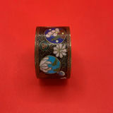 Cloisonné Decorative Items Including Horse Figurine, Teapot, Box, and Napkin Ring - thumbnail 10 of 15