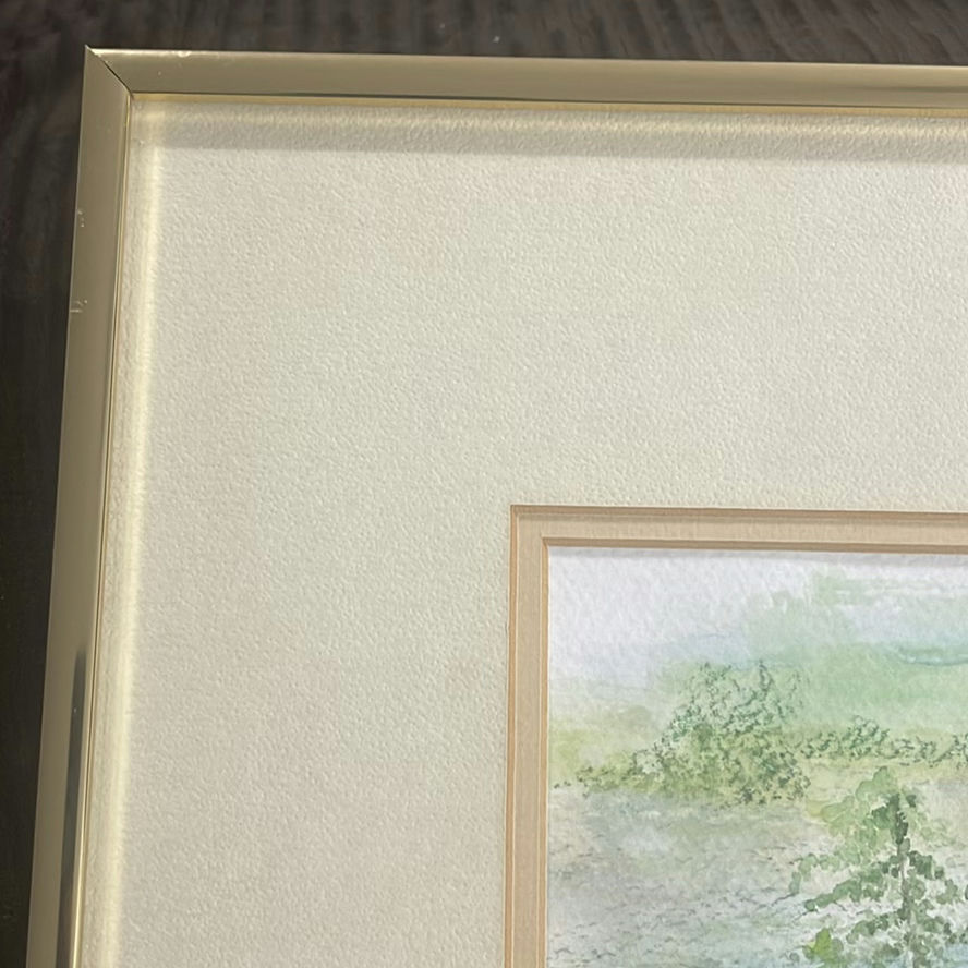 Lake Picard Dog Days Of Summer 2006 Watercolour Landscape - image 3 of 9