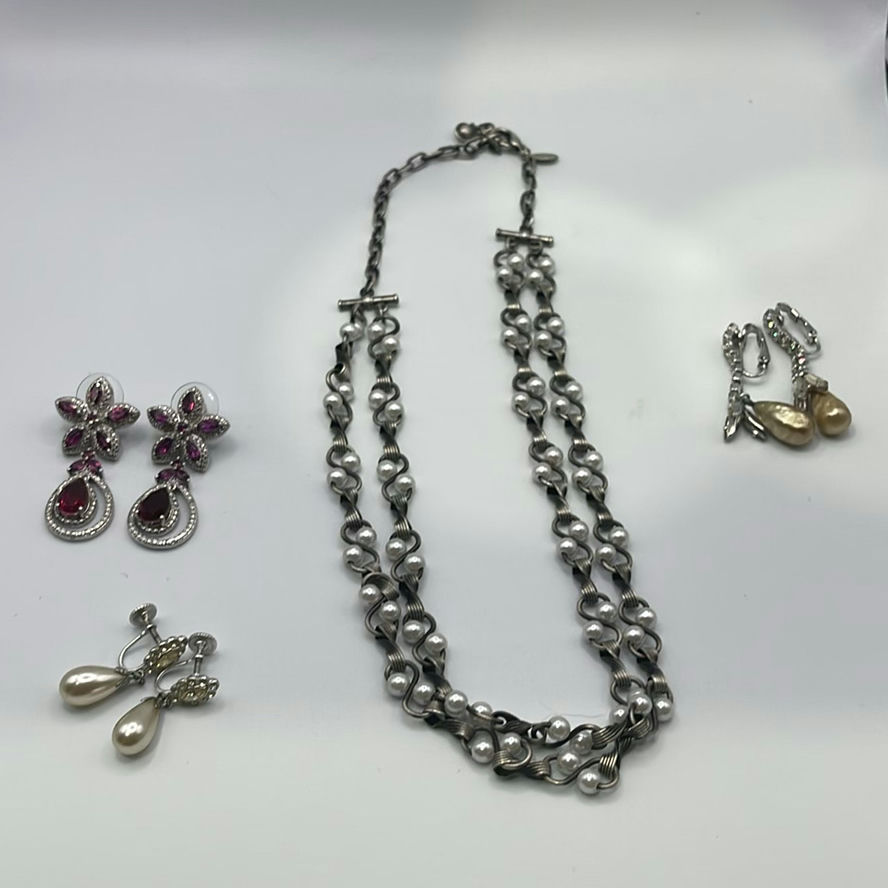 Vintage Necklace And Earrings - image 1 of 19