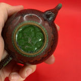 Cloisonné Decorative Items Including Horse Figurine, Teapot, Box, and Napkin Ring - thumbnail 15 of 15