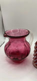 Fenton Cranberry Hobnail S&P Shakers And Small Pitcher - thumbnail 3 of 10
