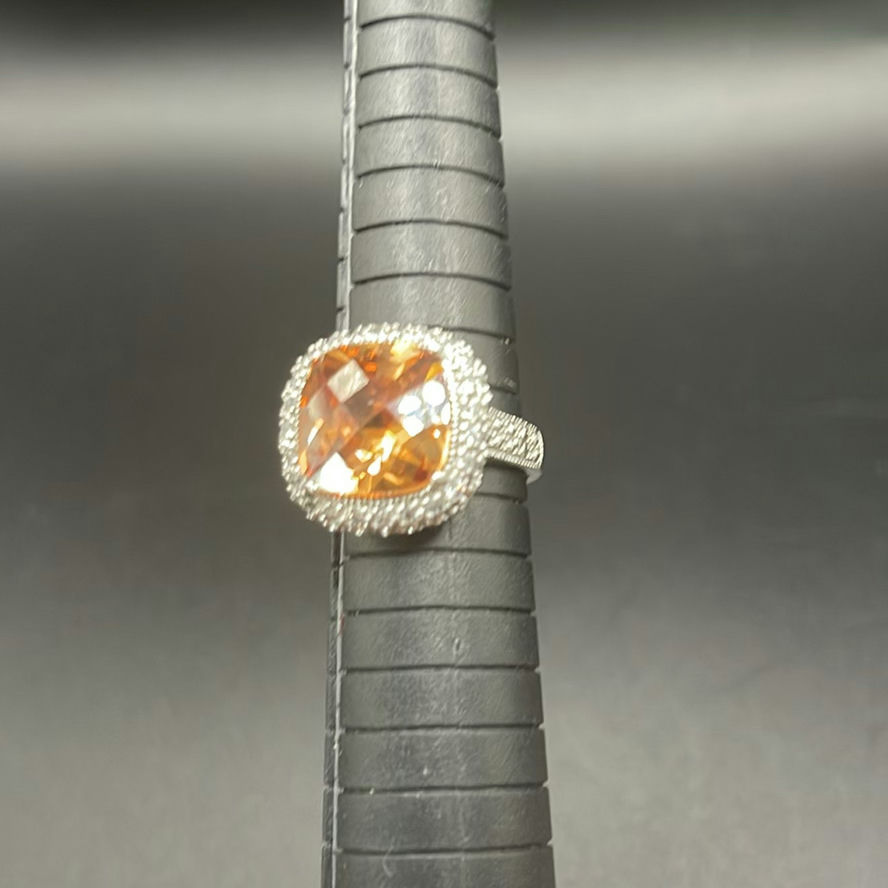 Silver And Citrine Ring - image 4 of 10