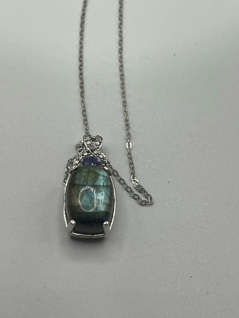 Chrysos 925 Silver Necklace And Pendant - image 4 of 13