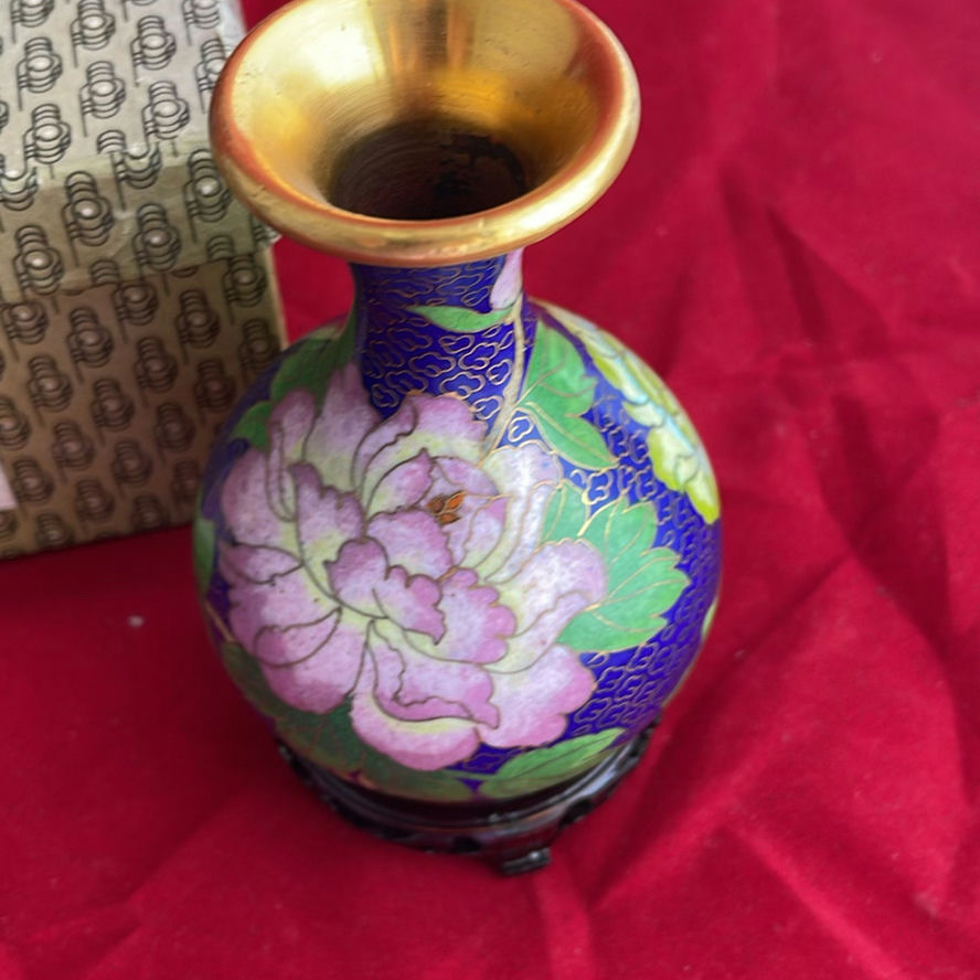 Chinese Cloisonne Enamel Pieces - image 5 of 12