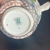 Vintage Bohemian Cased Glass Vase, Czech White Overlay Cut to Cranberry, Hand Painted Floral 7””. - thumbnail 18 of 18