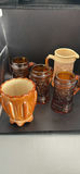 Vintage Chocolate Slag Glass Steins, Pitcher and Spooner - thumbnail 1 of 14
